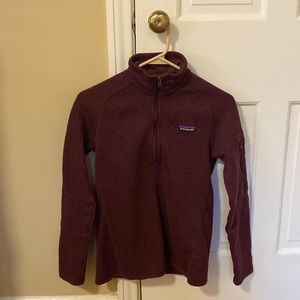 Maroon Patagonia XS pullover. Barely used, like new